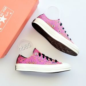 Converse Chuck 70 OX Pink Digital Blue Egret Black Women's 6.5